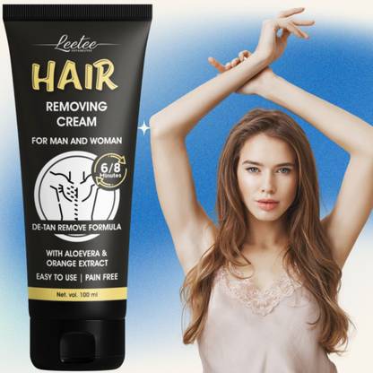 LEETEE Hair Removal Spray Cream - For Chest, Back, Legs & Under Arms Cream