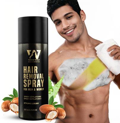 White Wolf Hair Removal Spray For Painless Hair Removal With Shea Butter For Man- Spray