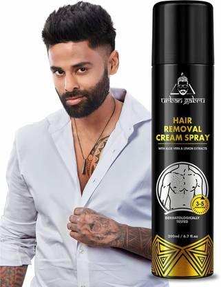 urbangabru Hair Removal Cream for Men Chest, Back, Legs, Under Arms & Intimate Area Spray