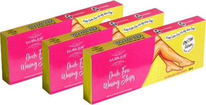 Embuer Non-woven Eco-Friendly Hair Removal Body Wax Strips All Skin Type Pack of 3 Wax