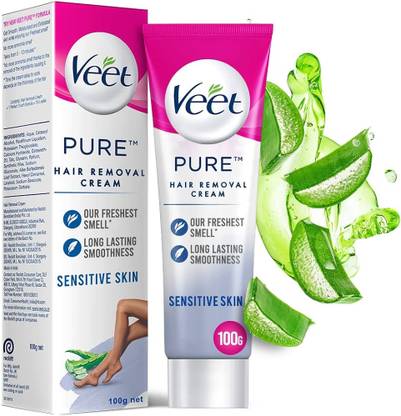 Veet Silk & Fresh Hair Removal Cream Sensitive Skin - 100 G Cream