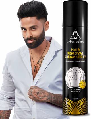 urbangabru Hair Removal Cream Spray for Men Chest, Back, Legs, Under ...