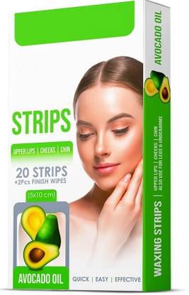 manasona Face Wax Strips & Waxing Strips for Caring Face Eyebrow Upper Lip Cheek Strips