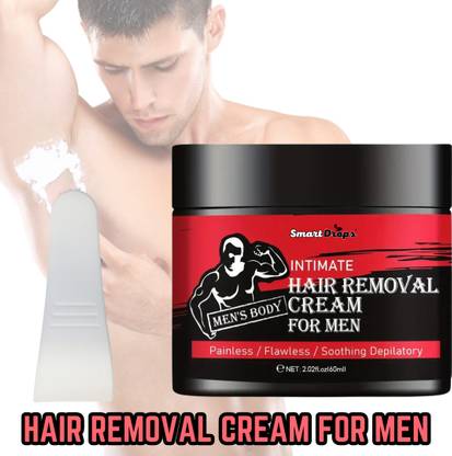 smartdrops Hair Removal Cream For Men - Painless Full Body Hair Removal Cream