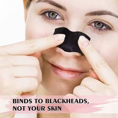 ADJD Instant Blackhead Removal,Natural Charcoal Pore Cleaner & Minimizer Strips
