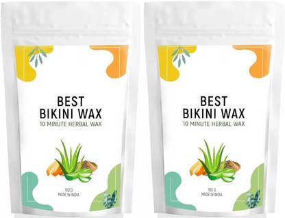 house of common Best Bikini Wax - 10 Minutes Herbal Wax Powder Easy to use at home (100g) Pack 2 Powder