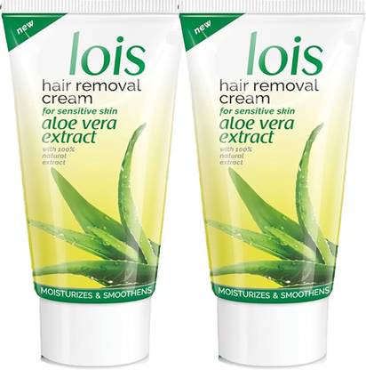 MOSKLIN IKIN ALOEVERA HAIR REMOVAL CREAM FOR SENSITIVE SKIN PACK OF - 50g x 2 Cream