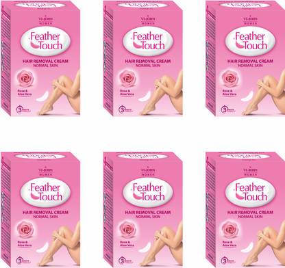 VI-JOHN Women Feather Touch Hair Removal Rose 40 Gm each Cream