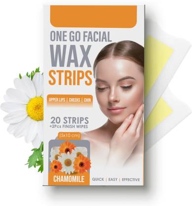 Neycare Professional Waxing Strips Kit for All Skin, 20 Strips With 2 Wipes Strips