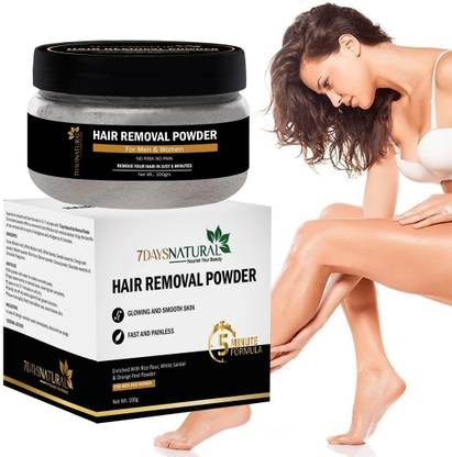 7days natural Pure Hair Removal Powder Three in one Use For Powder D-Tan Skin, Removing Cream Cream