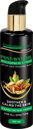PROFESSIONAL FEEL Post Wax oil With Almold oil Extract after Hair Removal wax Oil