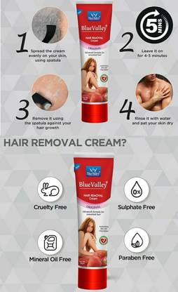 BLUE VALLEY PRIVATE HAIR REMOVAL (WHOLESALE PACK) HAIR REMOVAL CREAM SET OF 4 Cream