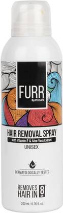 FURR By Pee Safe Hair Removal Spray Unisex, Aloe Vera & Paraben Free | Painless Body Hair Removal Spray