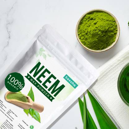 tavcha 100% Pure Natural Neem Face Wax Powder | Forhead, Upper lips, Chin, Eye brow Powder