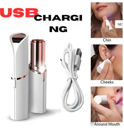 UBRONIK Mini Flawless Facial Hair Remover Lipstick Style Electronic Shaver Strips