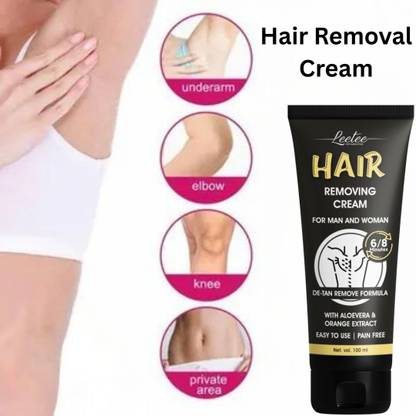 LEETEE Hair Removal Cream for Women Silky Smoothing Skin with Aloe Vera Extract Cream Cream