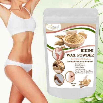 Bluejack Bikini Herbal Wax Powder Instant Hair Remover Chocolate Flower Wax