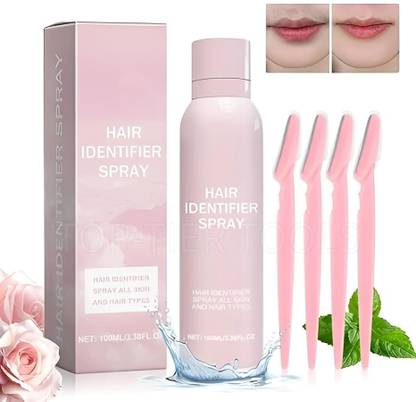 Scheibe Hair Identifier Spray for Face Shaving with 4 Razor Spray