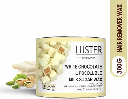 Luster White Chocolate Hot Wax, Liposoluble Milk Sugar, Full Body Wax
