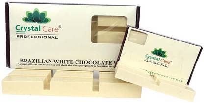 Crystal Care Brazilian Wax White Chocolate Luxurious No-Strip Wax for Smooth Skin Wax