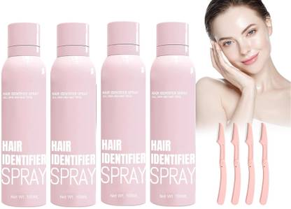 Oilanic Hair Identifier Spray For Face Shaving Shave with Precision (100ml) Pack of 4 Spray