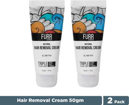 FURR By Pee Safe Natural Hair Removal Cream, Soothes Skin, Enriched With Vitamin E Cream