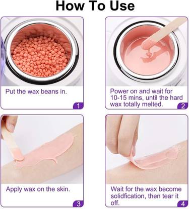 SEUNG No Strip Wax Pearl Hair Removal Hot Wax For Men And Women Wax