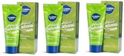 COSMO Silky Hair Removal Cream with Wheat Germ Oil Aloevera Pack of 3 Cream