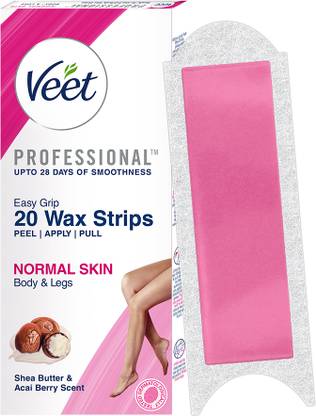 Veet Professional Waxing Kit for Normal Skin Strips
