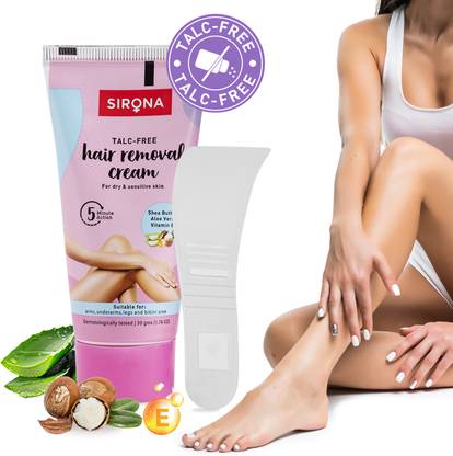 SIRONA Talc-Free Bikini Line Hair Removal Cream for Women, Dry & Sensitive Skin Cream