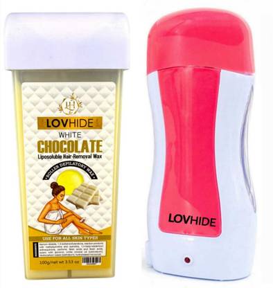 LOVHIDE Roll on Wax Heater Wax Machine | Hair Removal kit with Chocolate Wax Wax