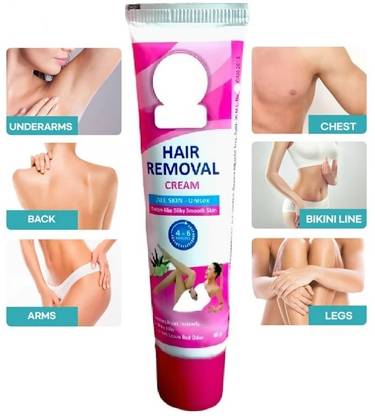 AMOSFIA Fast & Effective Hair Remover for Underarm, Chest, Back, Legs and Arms Cream