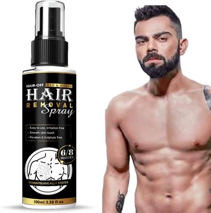 Diaberry Hair Removal Cream for Men Chest, Back, Legs, Under Arms & Intimate Area Spray Cream