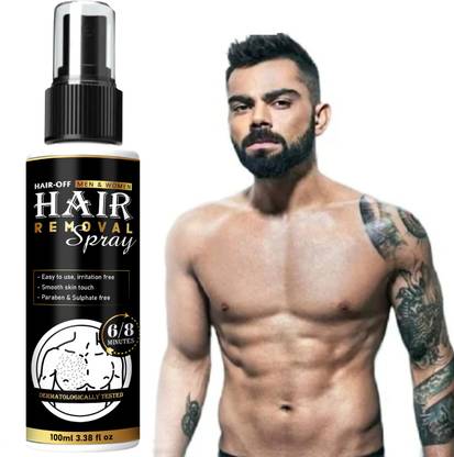 qtpie Hair Removal Spray for Men Chest, Back, Arms & Leg Hair Removal Spray100 ml Spray