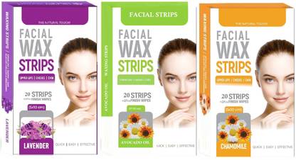 MYEONG Painless Facial wax strip multi color combo Strips