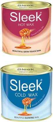 Sleek Hot Wax and Cold Wax (600g each) Wax