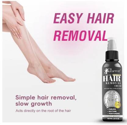 FLEXFIVE Hair Removal CreamSpray for Men Chest, Legs, Arms, Back & Private Part Use Cream