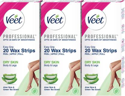 Veet Professional Waxing Kit for Dry Skin Strips