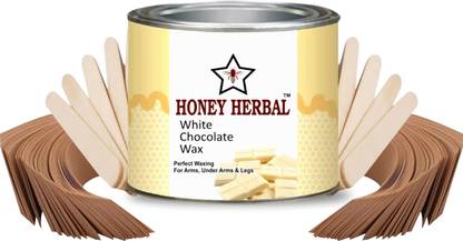 HONEY HERBAL One of the best White Chocolate wax for arms,legs and under arms waxing( wax 600g) Wax