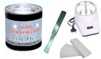 Elecsera 1 Wax Heater + Charcoal Wax, 50 Wax Strips and 1 Wax Knife Wax