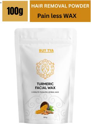 Buy TYA Turmeric Facial Wax Skin-Friendly Hair Removal Powder with No Burns Wax