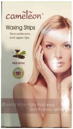 Cameleon Face and Underarm Waxing Strips Red Wine Strips