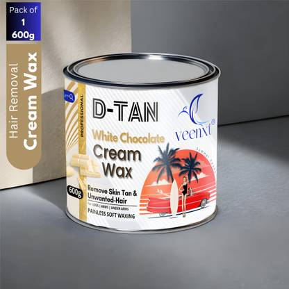 VEENXT DETAN White Chocolate Cream Hair Removal Wax & Brightens skin ...