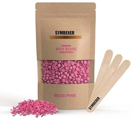 SYMBEXER Rose Pink Hard Wax Beans Used For Upper Lips, Arms, Legs, Full Body & Bikini Wax