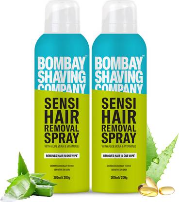 बॉम्बे शेविंग कंपनी Hair Removal Spray for Men Chest, Underarms, & Legs | Pack Of 2