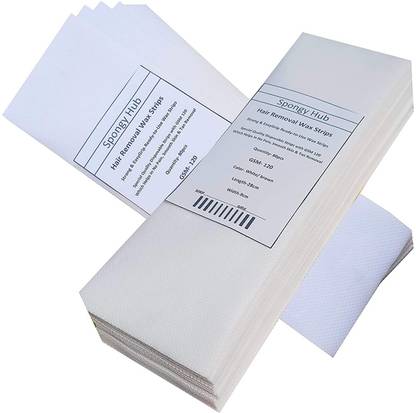 JACKENS Waxing Strips Plain Disposable White Color Wax Strips Easy & Safe Strips