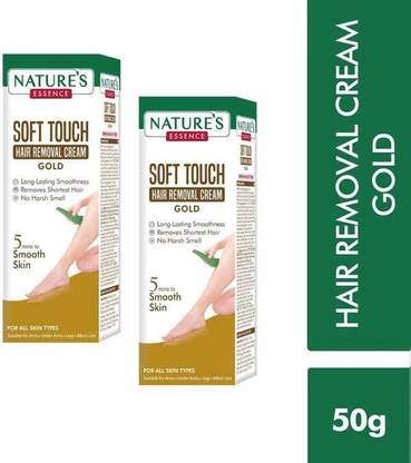 Nature's Soft Touch Gold Hair Removal Cream 5 Min to Smooth (100 g, Set of 2) Cream