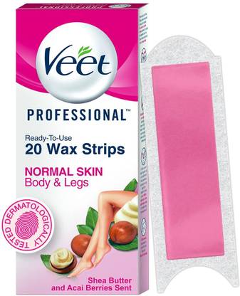 Veet Professional Waxing Kit for Sensitive Skin Strips Strips