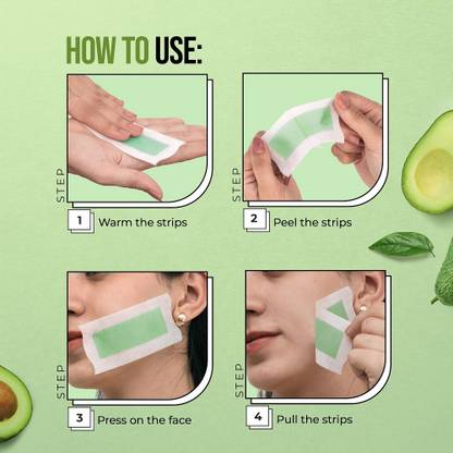 HUZURLU Facial Wax Strips|Ready-To-Use Facial Wax Strips Strips