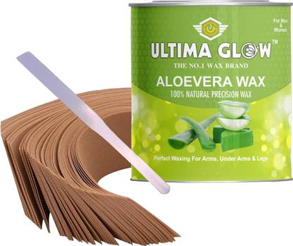 Ultima glow aloe vera wax best wax with strips and knife Quantity 500.6 Wax